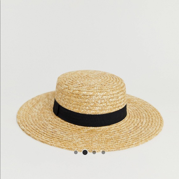 ASOS design natural straw easy boater with size adjuster - Picture 2 of 4